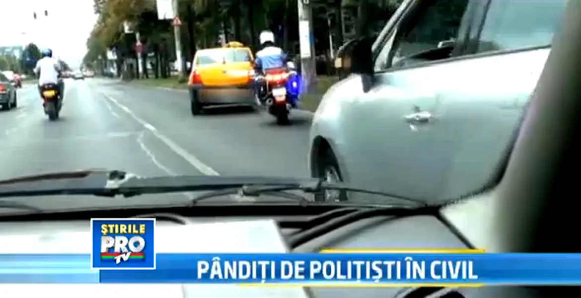 Şoferii din Capitală, supravegheaţi în trafic cu autospeciale neinscripţionate şi motociclete