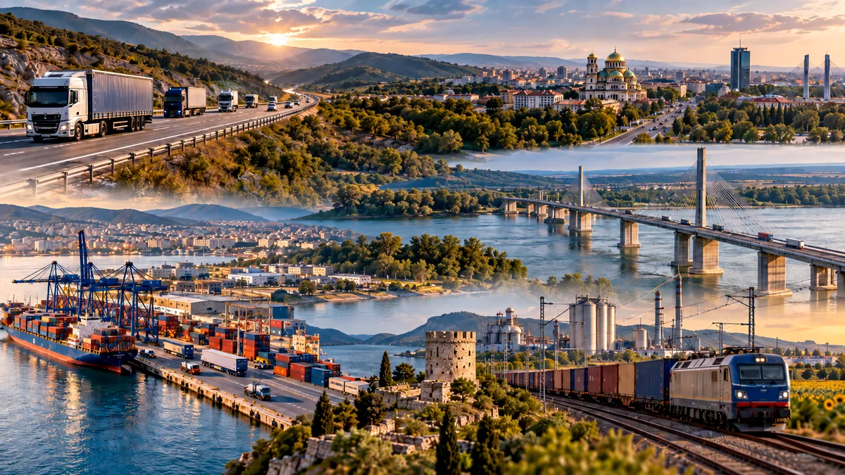 România ar putea intra pe o nouă axă industrială a Europei. „Banana Balcanică” ar lega Salonicul de Timișoara