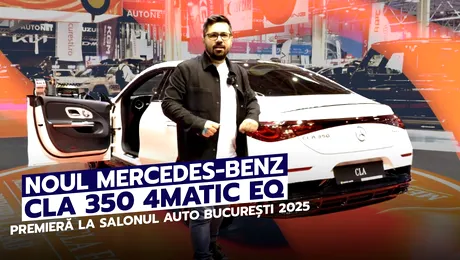 Mercedes-Benz CLA 350 4MATIC EQ debutează la Salonul Auto București 2025