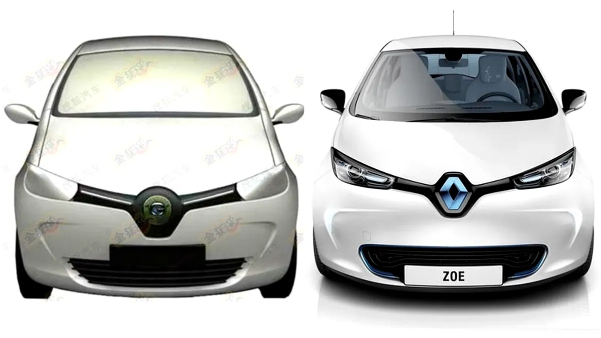 INCREDIBIL: chinezii au plagiat chiar şi Renault ZOE, maşina electrică franceză
