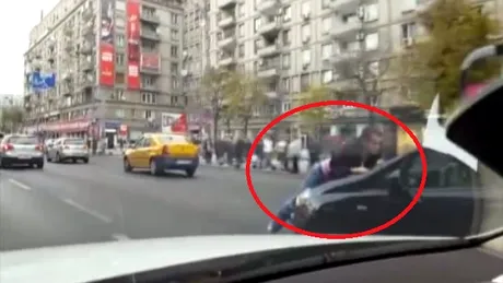 VIDEO: Imagini incredibile surprinse in Bucureşti. O femeie a 