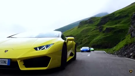 Lamborghini Huracan, test drive pe cel mai frumos drum din lume declarat de Top Gear, Transfăgărăşan