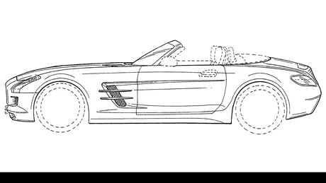 Schiţe oficiale cu viitorul Mercedes SLS AMG Roadster