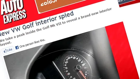 Primele poze spion cu interiorul lui Volkswagen Golf 7