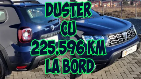 Cât costă o Dacia Duster 4x4 din categoria „Bunuri Recuperate” de bancă. Rulaj: 225.596 KM