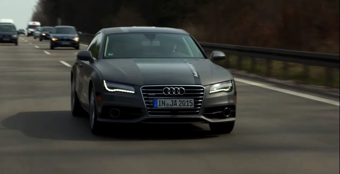 Ministrul german al Transporturilor testează un Audi A7 semiautonom pe Autobahn. VIDEO