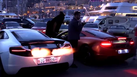 Aroganţă de pantelimonist la Monaco. Ce fac doi şmecheri cu McLaren-urile lor?