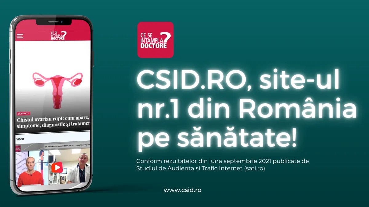 OFICIAL. CSID.ro – cel mai citit site din domeniul Sănătate & îngrijire personală în luna septembrie