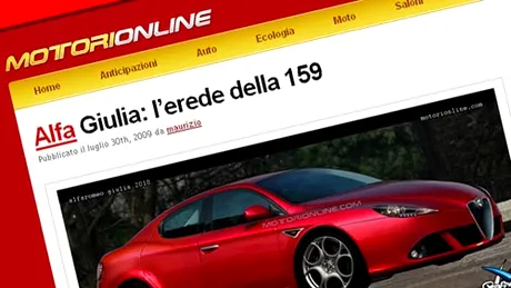 Alfa Romeo Giulia - schiţe noi