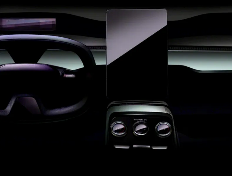 Skoda dezvăluie o nouă imagine cu interiorul viitorului concept electric denumit Vision 7S