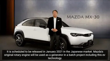 Mazda confirmă că MX-30 va primi un range extender cu motor rotativ