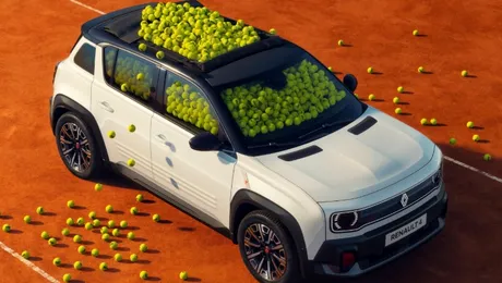 Renault prezintă la Roland-Garros 2026 noul Renault 4 Roland-Garros E-Tech electric