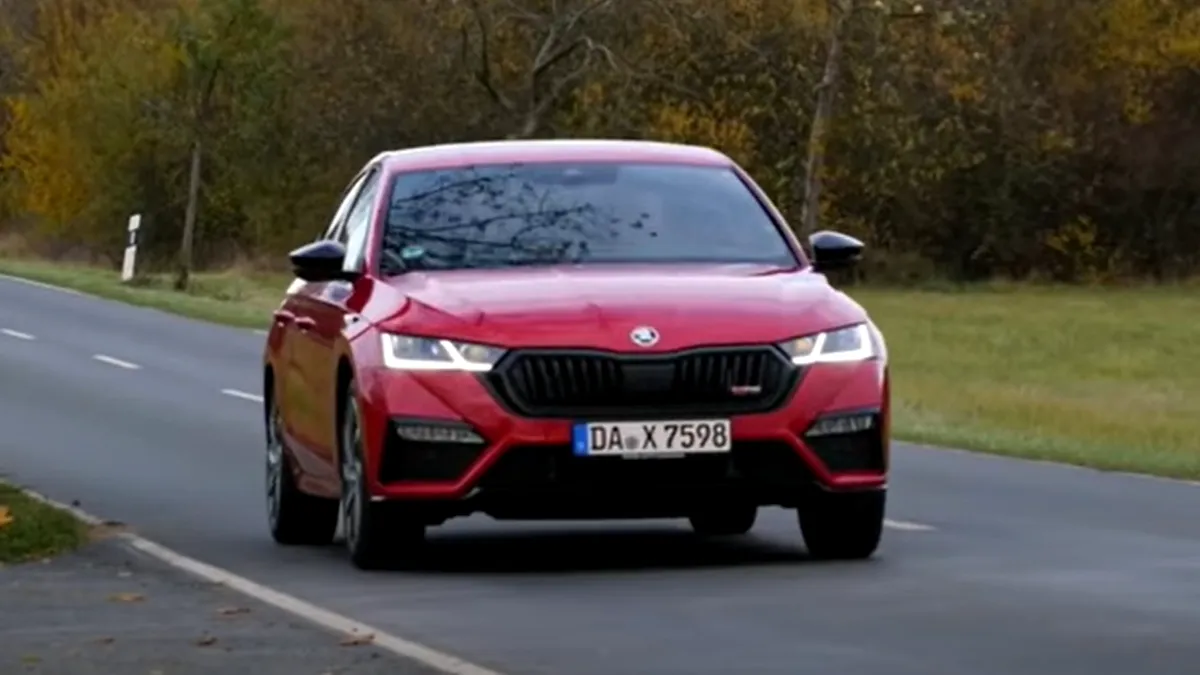 Test de accelerație cu Skoda Octavia RS pe Autobahn. Cât de repede atinge 200 km/h cea mai iubită mașină de familie? VIDEO