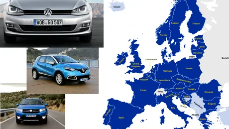 Şi în luna aprilie 2014 cresc vânzările de maşini noi în Europa