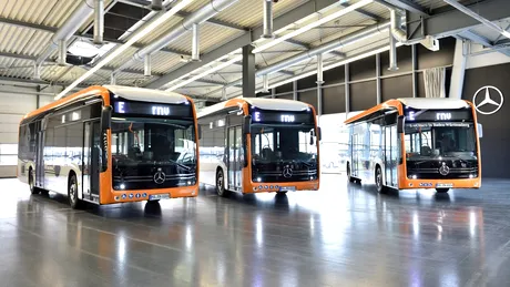 Autobuze Mercedes-Benz complet electrice vor circula în două oraşe din Germania