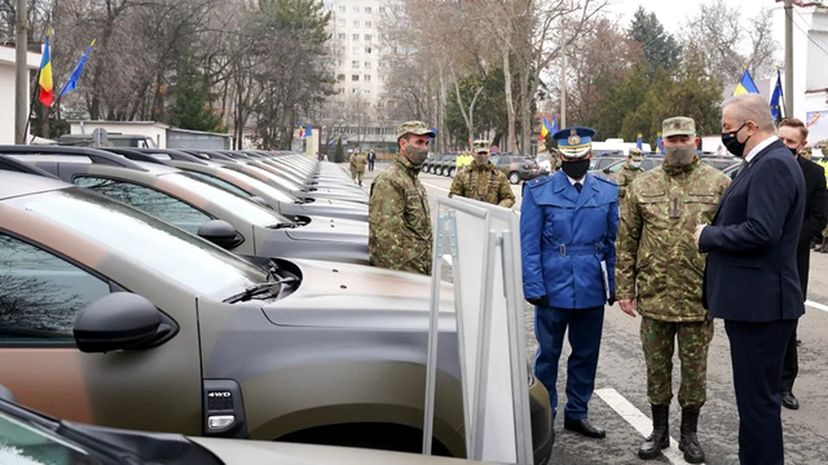 FOTO. Un nou lot de mașini Dacia Duster de teren a intrat în posesia Forțelor Terestre