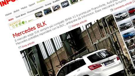 Mercedes BLK - schiţe şi informaţii despre viitorul BLK