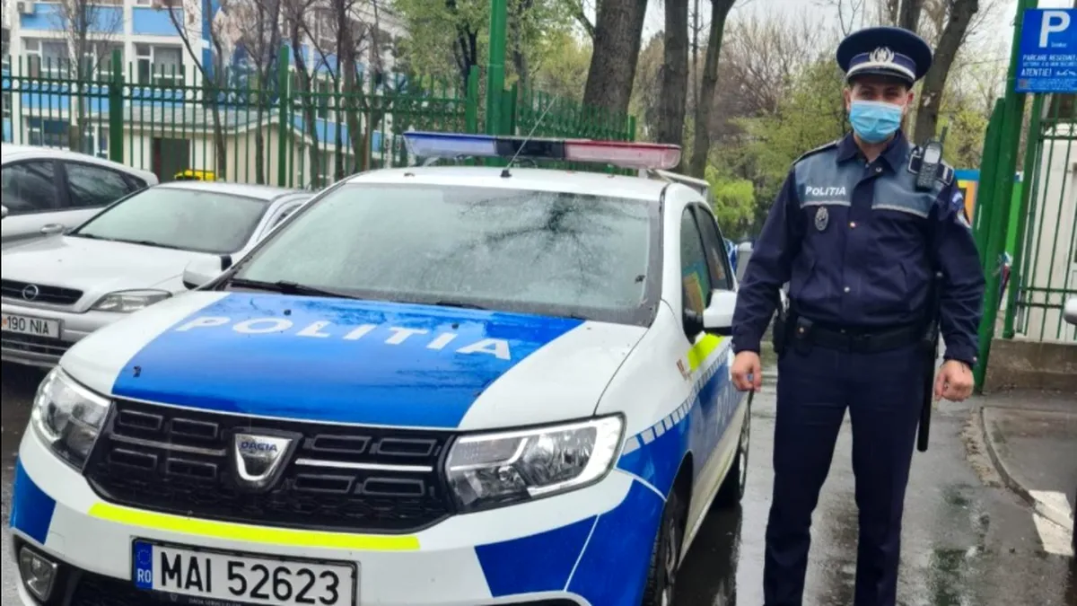 Ce a făcut un polițist din București în timpul liber? Mulți șoferi îi sunt recunoscători acum