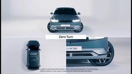 Hyundai prezintă un prototip de direcție integrală care face ca mașina să vireze pe loc - VIDEO