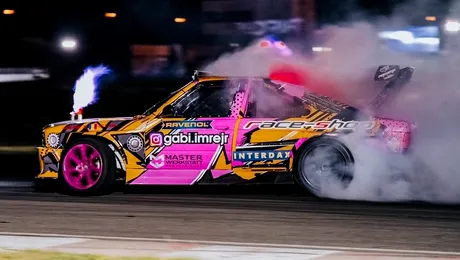 Noapte magică pe circuit! Scene spectaculoase la Transilvania Motor Ring