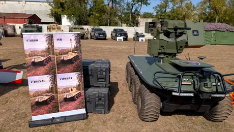 Dacia ar putea ajuta Armata Română să producă o dronă terestră. Scorilo poate transporta 500 kg și atinge 60 km/h