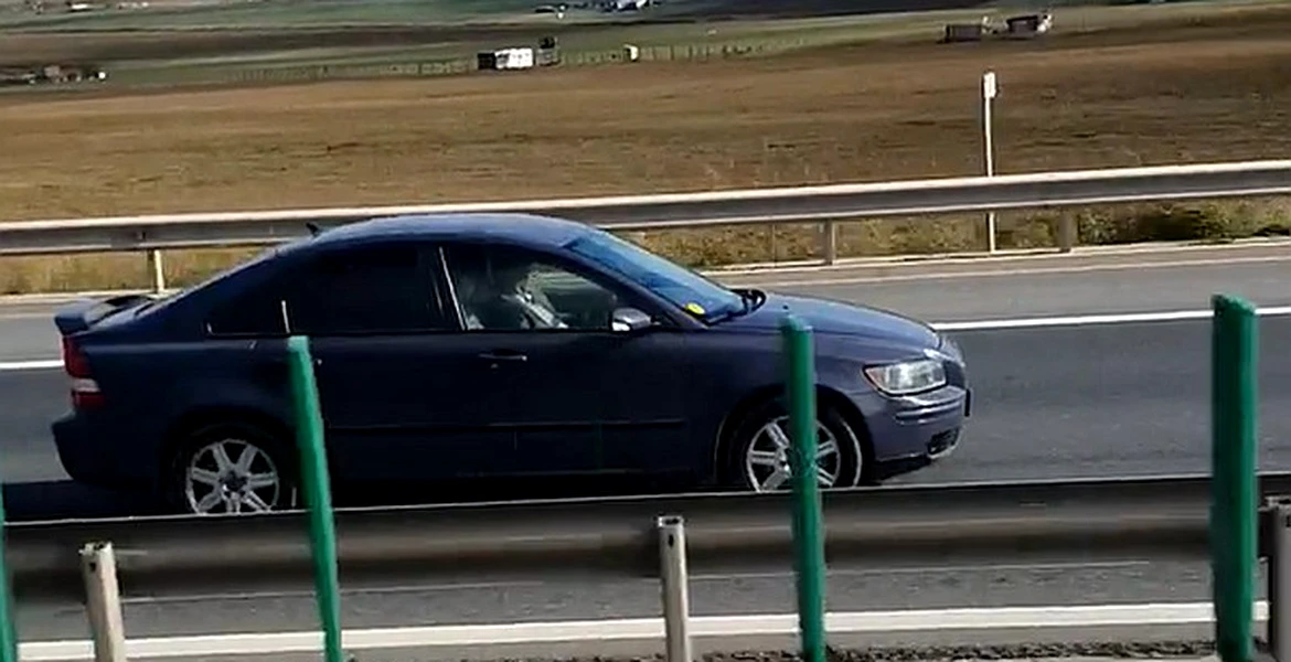 Şofer filmat pe autostrada A4 în timp ce rula în viteză pe contrasens – VIDEO
