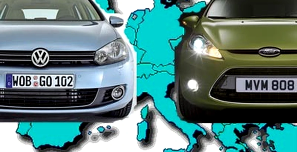 TOP 10 vânzări maşini noi Europa – septembrie 2010