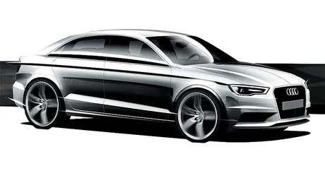 Primele schiţe oficiale cu Audi A3