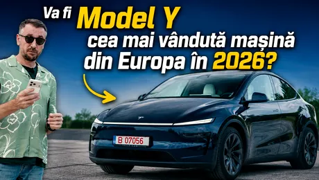 Video – Am făcut turul noii Tesla Model Y, a doua cea mai vândută mașină din Europa în primele șase luni din 2026