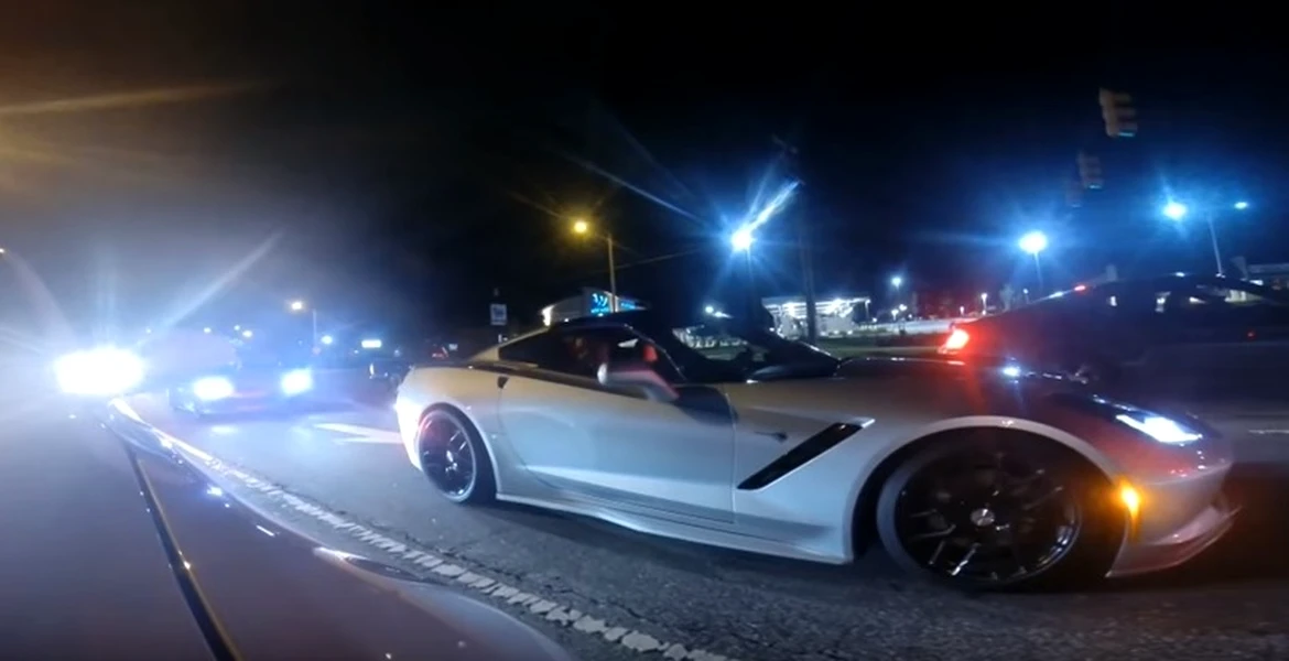 Tesla S de aprope 700 de cai se întrece pe stradă cu Chevrolet Corvette, Ford Mustang şi altele – VIDEO