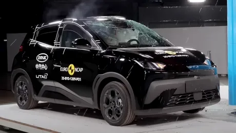BYD Dolphin Surf primește cinci stele Euro NCAP, în timp ce rivala Dacia Spring rămâne la o singură stea - VIDEO