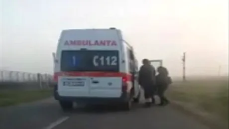VIDEO. Ambulanţa care circula în regim de Maxi-Taxi