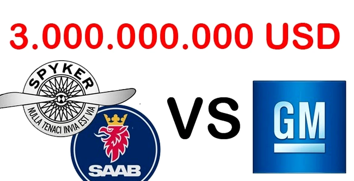 Scandalul Saab continuă: Spyker dă în judecată GM pentru 3 miliarde de dolari daune!