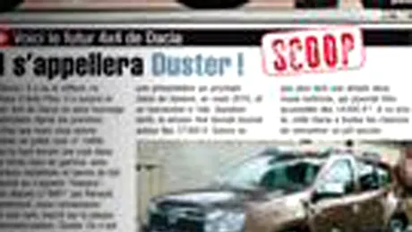 Dacia SUV se va numi Dacia Duster