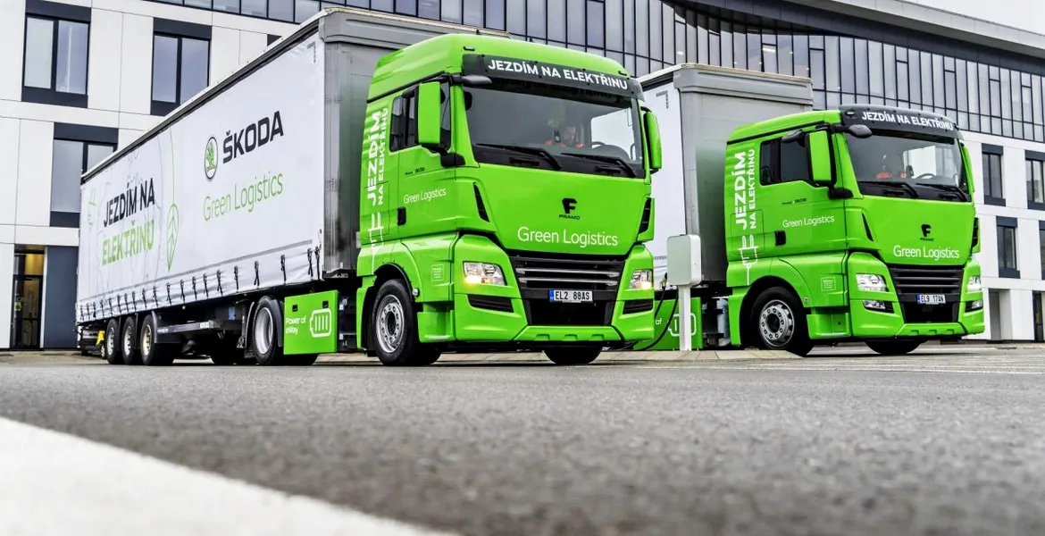 Skoda testează camioane electrice în logistica internă