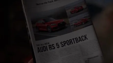 Audi prezintă noul Moş Crăciun. Anul acesta lasă sania şi vine cu un Audi RS5 Sportback - VIDEO