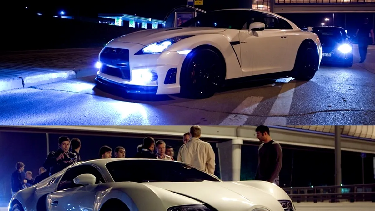 Liniuţă în Rusia – Bugatti Veyron vs Nissan GT-R Switzer