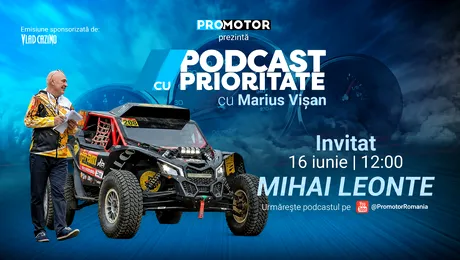 Mihai Leonte, invitat la „Podcast cu Prioritate” #103 by ProMotor. Povești din rally-raid, ARO și motorsportul românesc