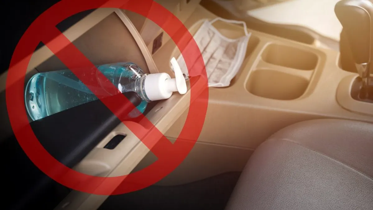 Dacă și tu ții gel antibacterian în mașină, mergi și scoate-l acum! ISU avertizează