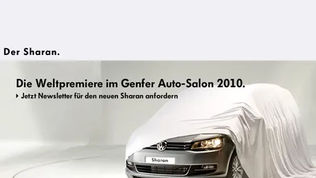 Noul Volkswagen Sharan apare la Geneva 2010