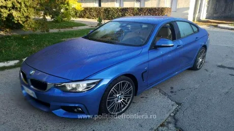 Un BMW de 40.000 de euro a fost confiscat din trafic de poliţiştii de frontieră - Galerie FOTO