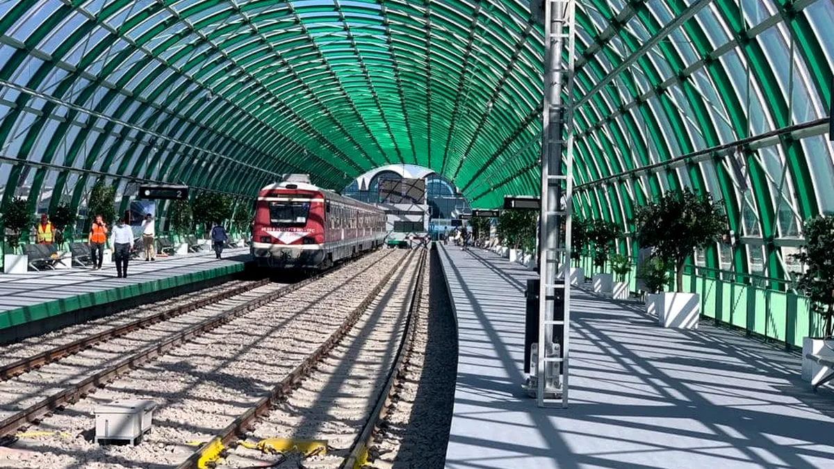 Abia fusese inaugurată! Linia de tren către aeroportul Otopeni, suspendată pentru reparații