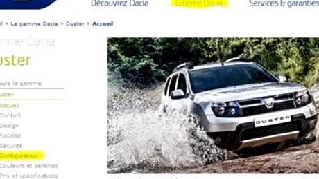 În Franţa, Dacia Duster prinsă cu reclama neadevărată