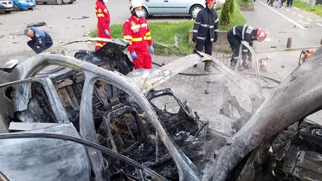 UPDATE | Asasinat șocant la Arad: Video cu momentul în care mașina unui om de afaceri a sărit în aer