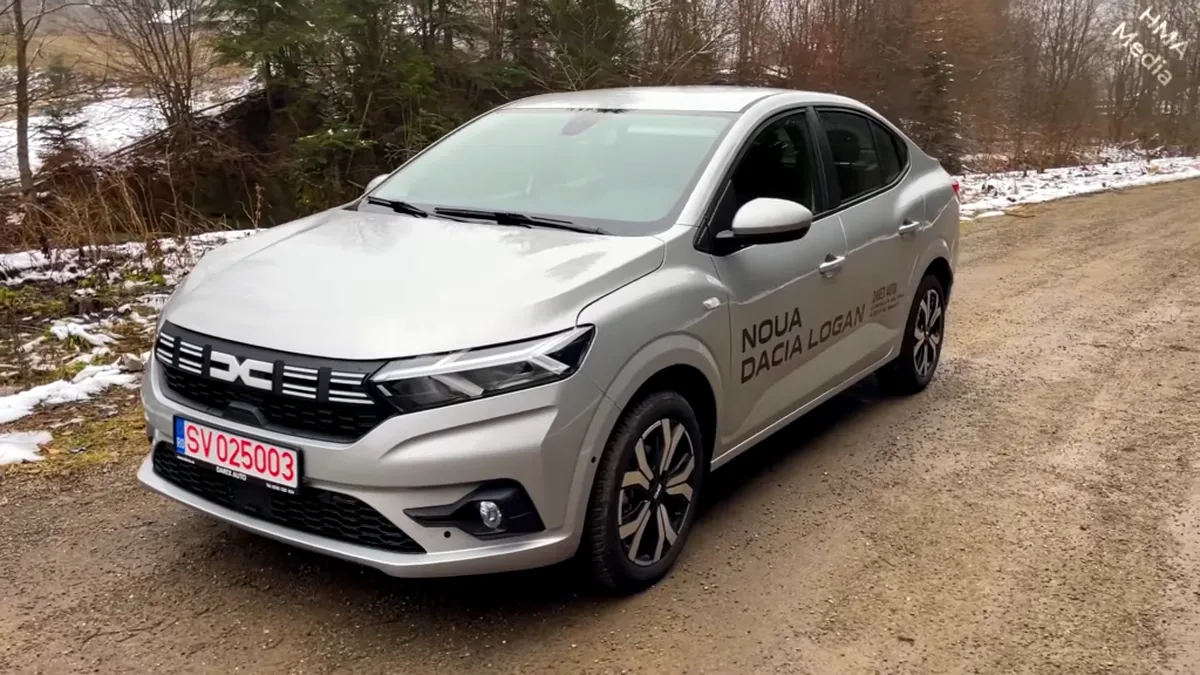 Noua Dacia Logan a fost filmată la munte - VIDEO