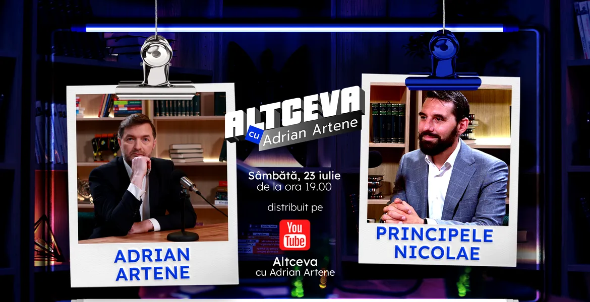 Principele Nicolae este invitat la podcastul ALTCEVA cu Adrian Artene