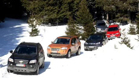 Outlander vs. Freelander2 vs. Captiva vs. CR-V vs. Santa Fe