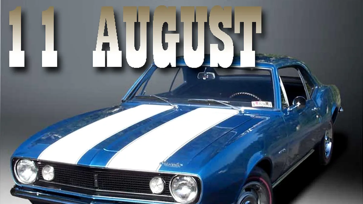 11 August în istoria automobilistică
