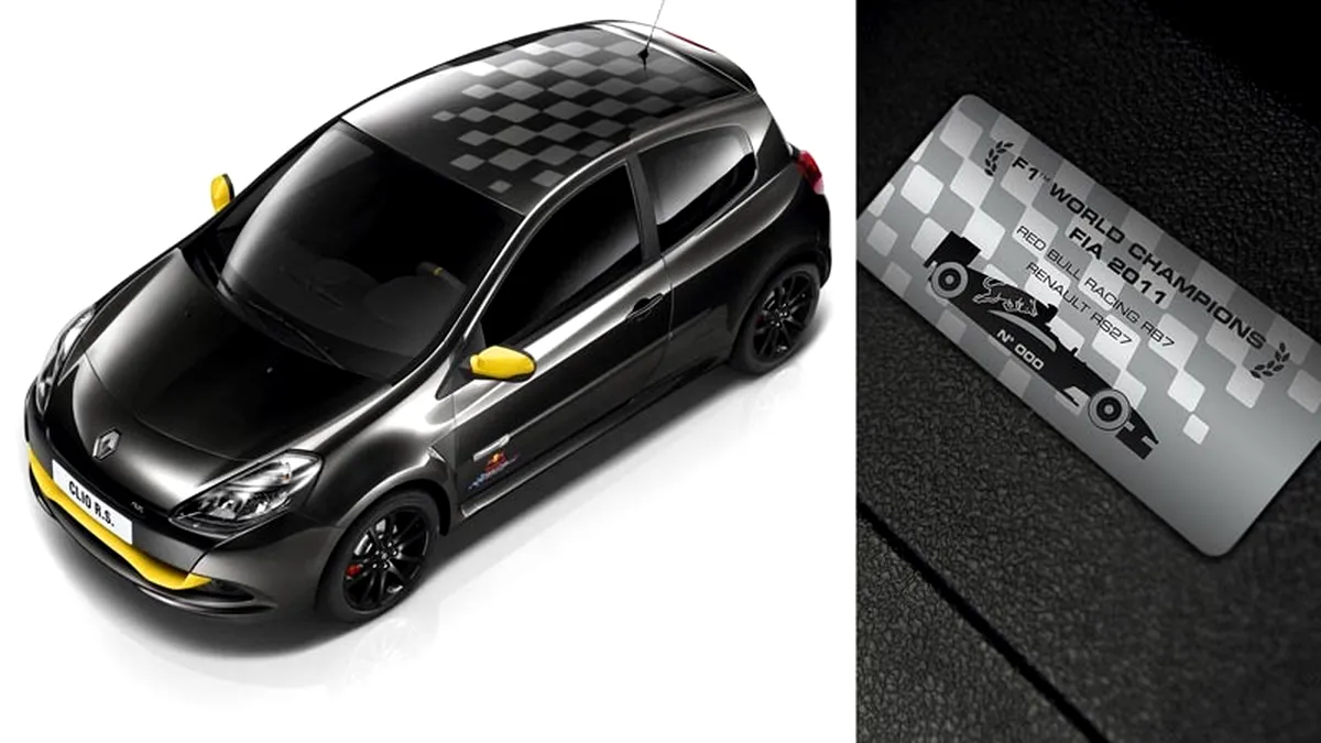 Pentru fanii F1: Renault Clio RS Red Bull Racing RB7 Edition