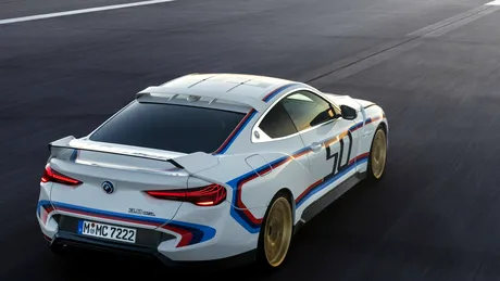 BMW 3.0 CSL vine într-o ediție limitată de 50 de unități. Are 560 CP și cutie de viteze manuală